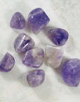 tumbled amethyst crystal for chakra balancing