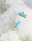 Turquoise Bar Earrings for a Modern, Boho Style
