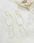 Handmade modern minimal statement earrings by Sarah Belle