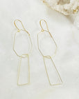 Handmade modern minimal statement earrings by Sarah Belle