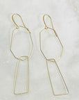Handmade modern minimal statement earrings by Sarah Belle