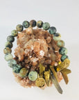Evolve African Turquoise Quartz Stacking Bracelet for Manifestation