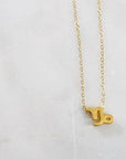 Capricorn Charm Necklace with Healing Crystal Perfect Gift