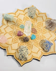 Flower of Life Wood Grid Handmade for Yoga and Meditation