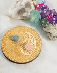 Yin Yang Flower Wood Grid for Yoga and Meditation