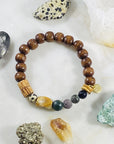 Handmade custom designed bracelet created intuitively with crystal energy