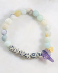 Elevate Stacking Bracelet Healing Crystal Jewelry for Relaxation and Joy