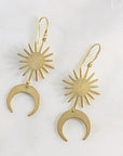 Elio Double Horn Earrings Handmade for Meditation and Balance