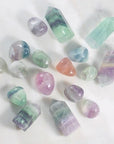 Flourite Tumbled Stones Polished Crystals for Energy Healing and Intuition