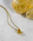 Leo Charm Necklace with Healing Crystal Perfect Gift