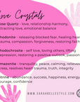 Healing crystals for love