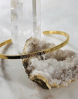 Mantra Cuff - Stand Firmly in Your Light Bracelet - for living authentically