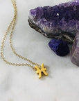 Pisces Charm Necklace with Healing Crystal Perfect Gift