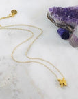 Pisces Charm Necklace with Healing Crystal Perfect Gift