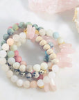 Peace and Love Stacking Bracelet Intuitively Created with Crystal Energy for Love and Harmony