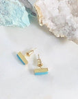 Turquoise Bar Earrings for a Modern, Boho Style