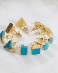 Turquoise Bar Earrings for a Modern, Boho Style