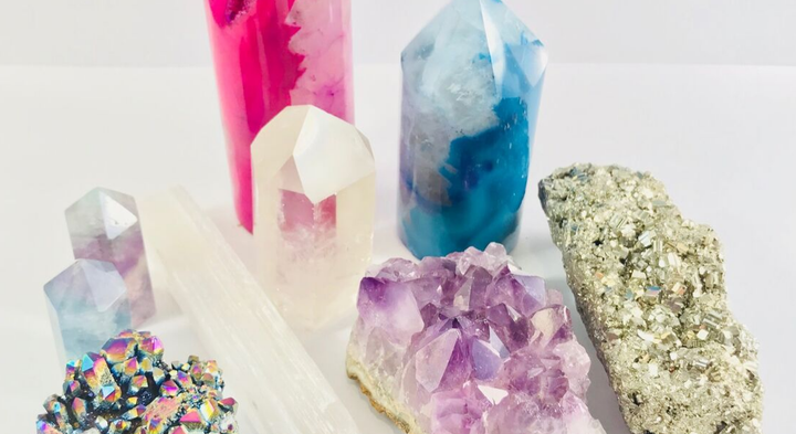 beautiful crystals, amethyst, quartz