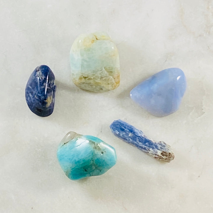 crystals for balancing the throat chakra by sarah belle