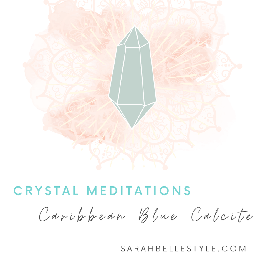 Crystal Meditation - Caribbean Blue Calcite