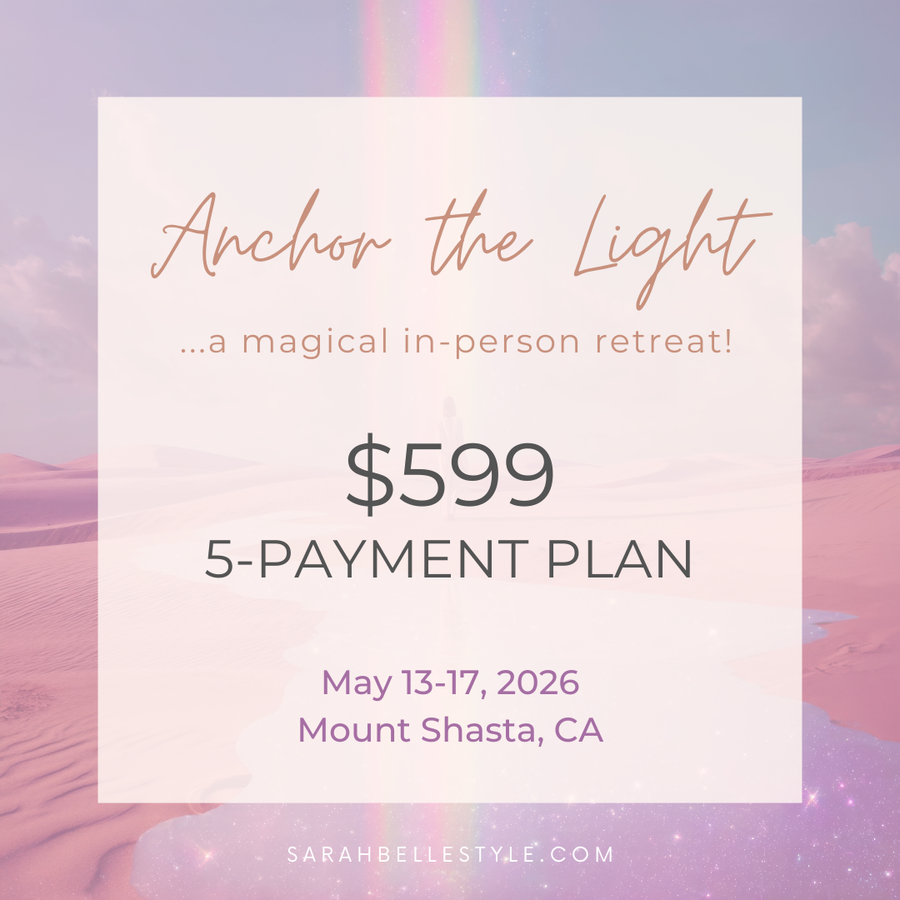 Anchor the Light Mount Shasta Retreat - 5 Payment Plan