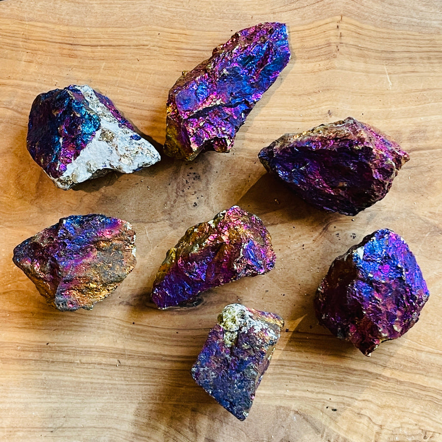 sarah belle chalcopyrite raw tumble