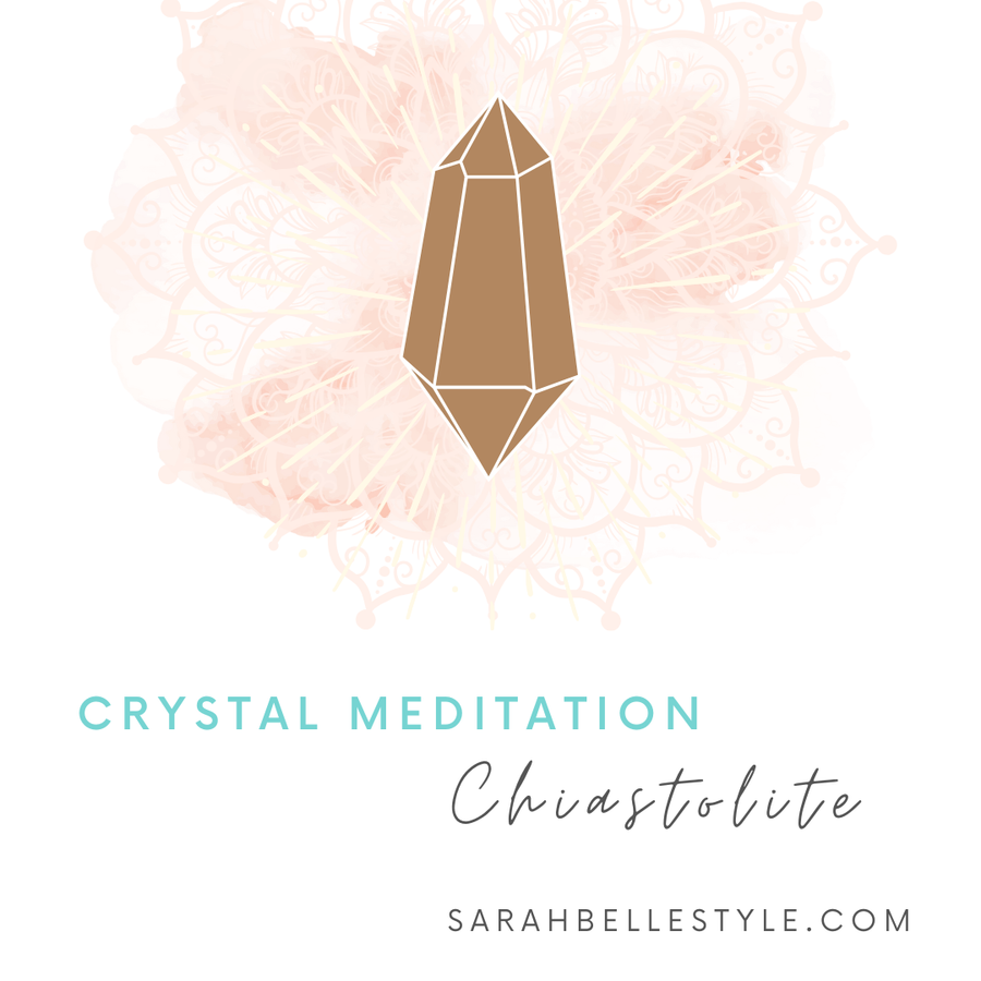Sarah Belle Crystal Meditation Chiastolite 