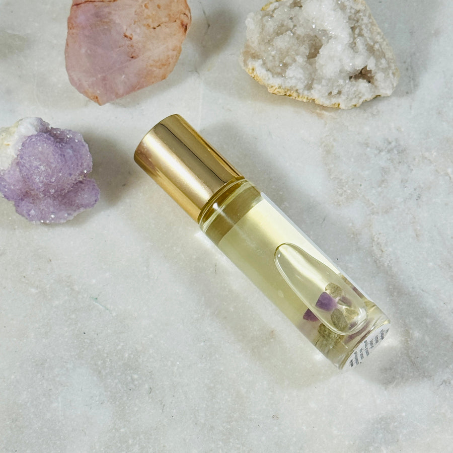 sarah belle crystal infused perfume for intuition