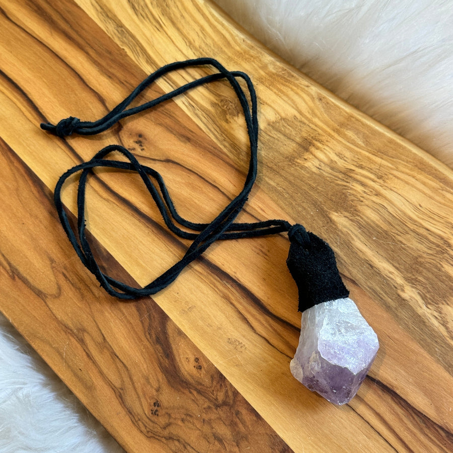 sarah belle handmade crystal talisman necklace