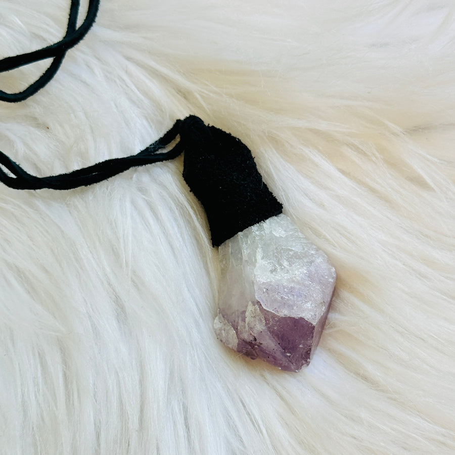 sarah belle handmade crystal talisman necklace