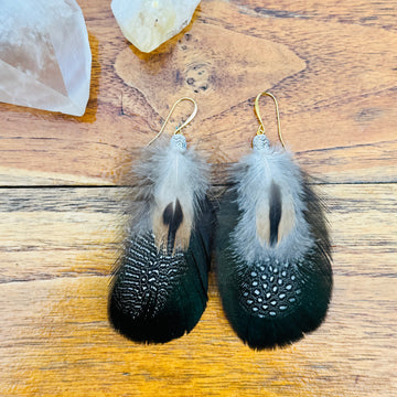 Sarah Belle Handmade Feather Earrings
