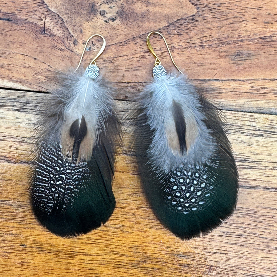 Sarah Belle Handmade Feather Earrings
