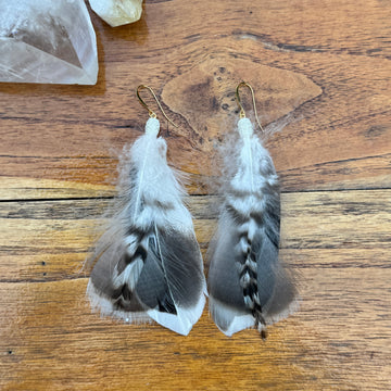 Sarah Belle Handmade Feather Earrings