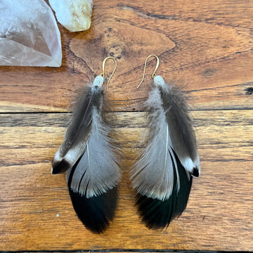 Sarah Belle Handmade Feather Earrings