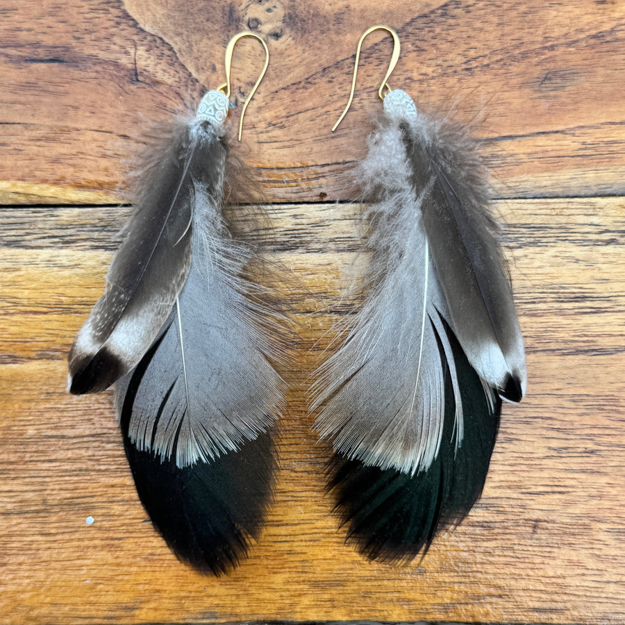 Sarah Belle Handmade Feather Earrings