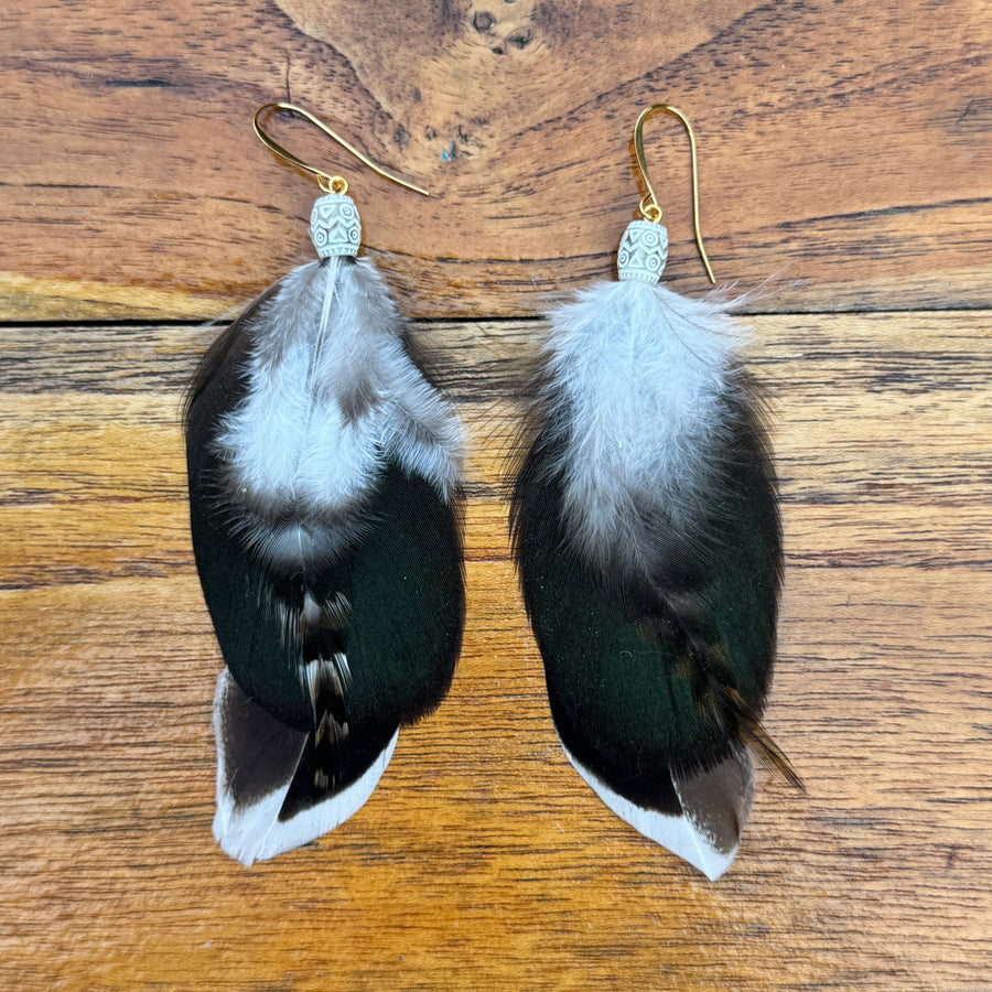 Sarah Belle Handmade Feather Earrings