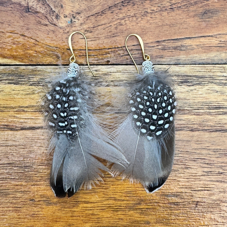 Sarah Belle Handmade Feather Earrings