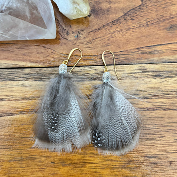 Sarah Belle Handmade Feather Earrings