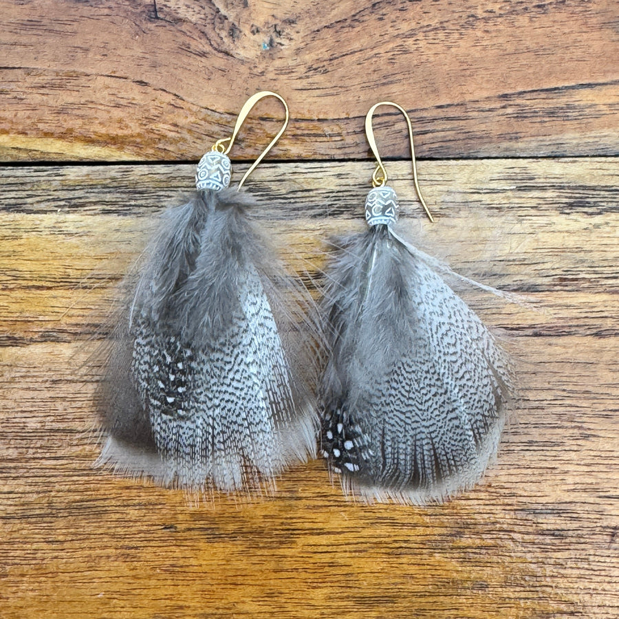 Sarah Belle Handmade Feather Earrings