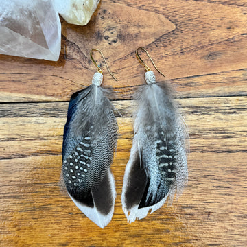 Sarah Belle Handmade Feather Earrings