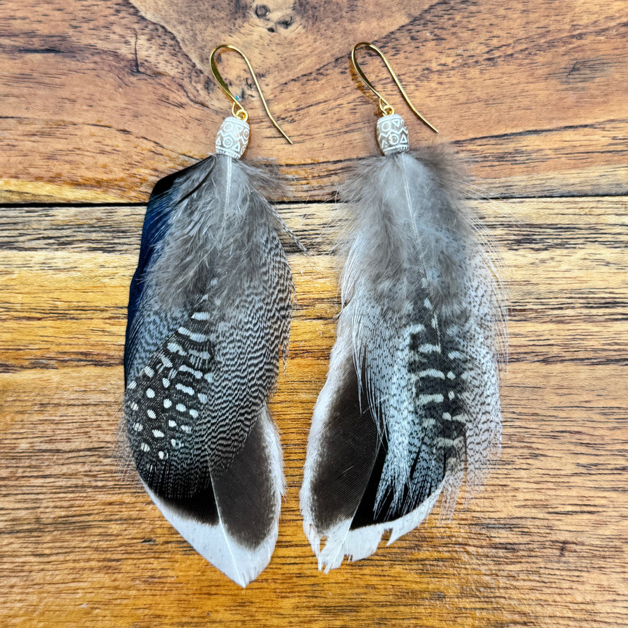 Sarah Belle Handmade Feather Earrings