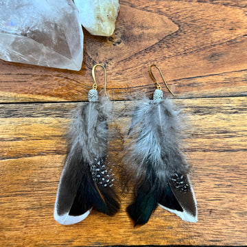 Sarah Belle Handmade Feather Earrings