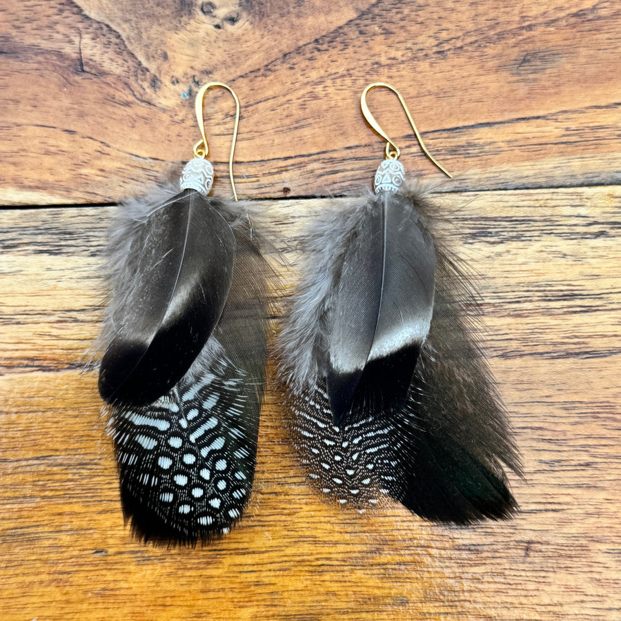 Sarah Belle Handmade Feather Earrings