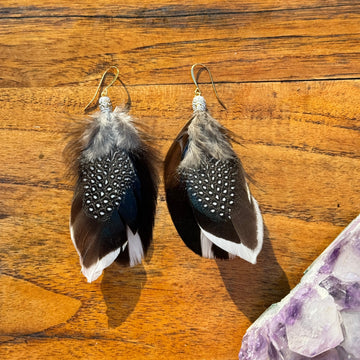 Sarah Belle Handmade Feather Earrings