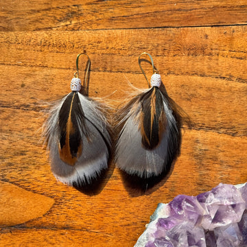 Sarah Belle Handmade Feather Earrings