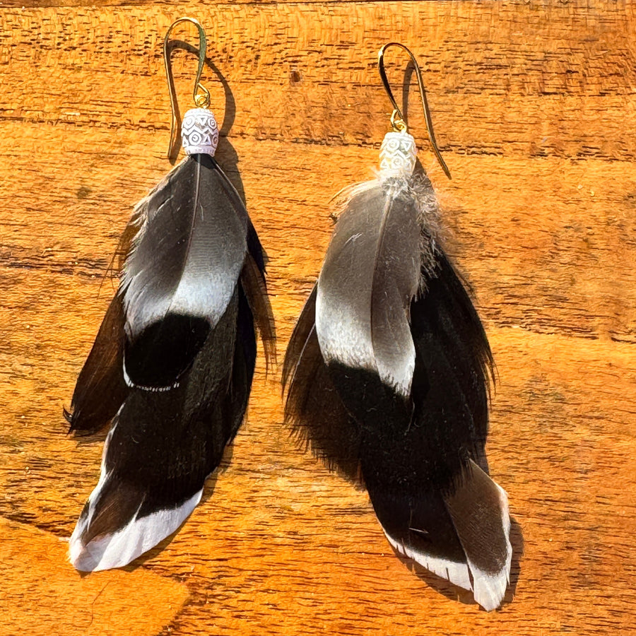 Sarah Belle Handmade Feather Earrings