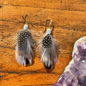 Sarah Belle Handmade Feather Earrings