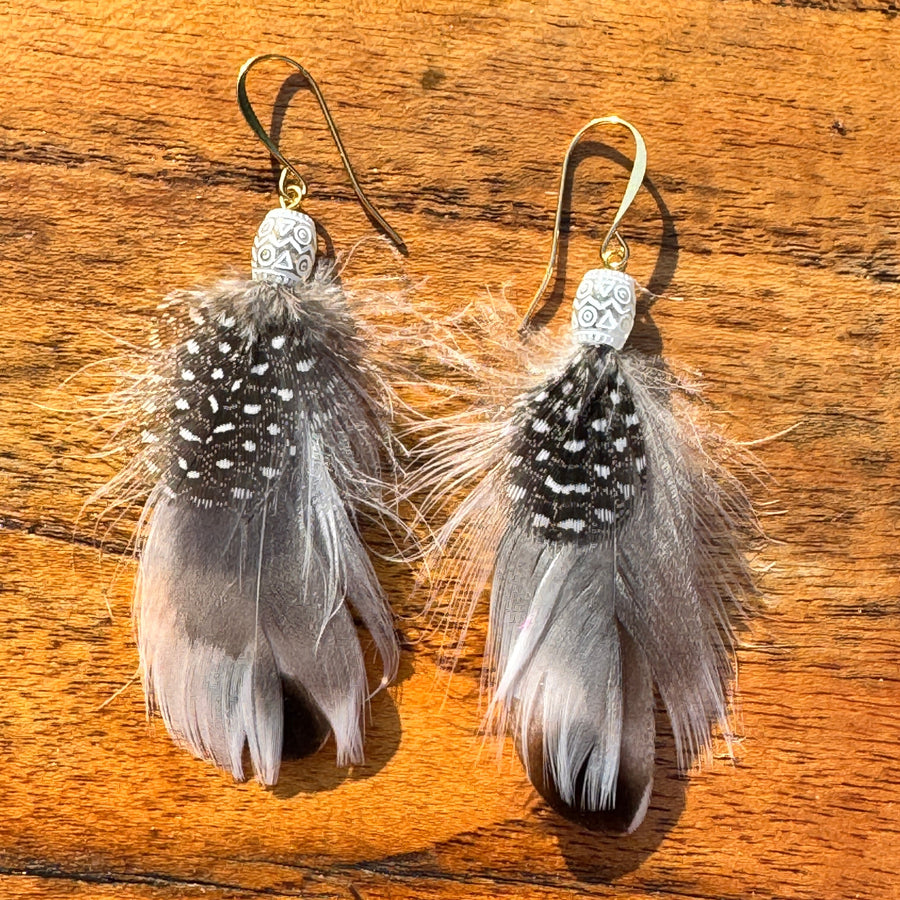 Sarah Belle Handmade Feather Earrings
