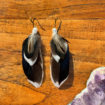 Sarah Belle Handmade Feather Earrings