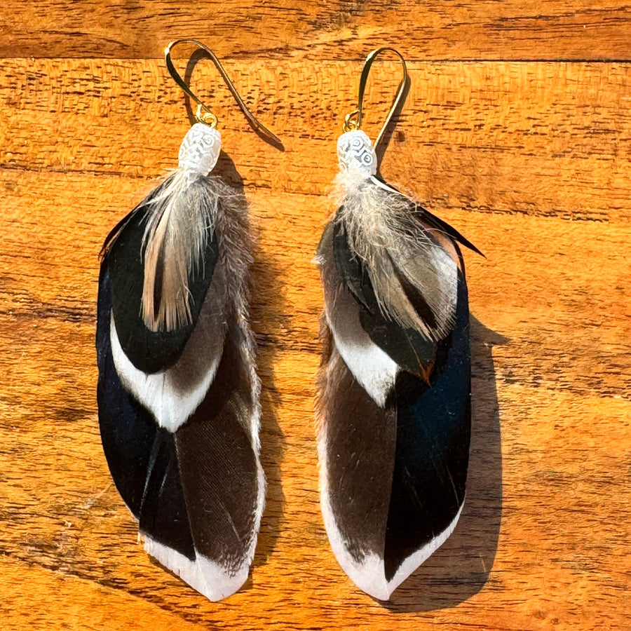 Sarah Belle Handmade Feather Earrings